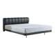 Mousse official leather bed modern simple bed frame suspended bed double bed light luxury puff bed soft bed