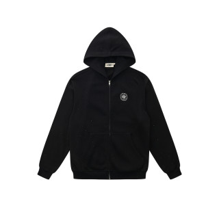 PROCITY闪钻满天星拉链连帽卫衣夜店套装宽松运动休闲重磅情侣款