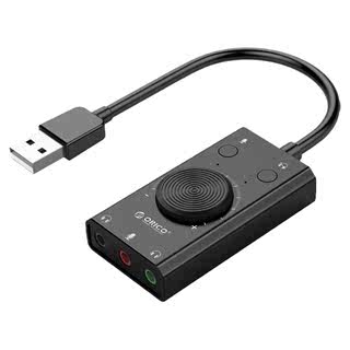 Orico USB sound card external external headset driver-free independent desktop computer notebook PS4 cable headphone microphone audio K song game live eating chicken audio converter