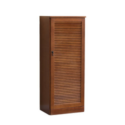Nordic American style new Chinese style solid wood shoe cabinet simple modern entrance high and low household single door shoe cabinet at the elevator door