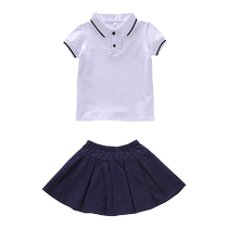 Kindergarten uniforms summer British style dresses childrens performance costumes primary school uniforms summer uniforms graduation class uniforms