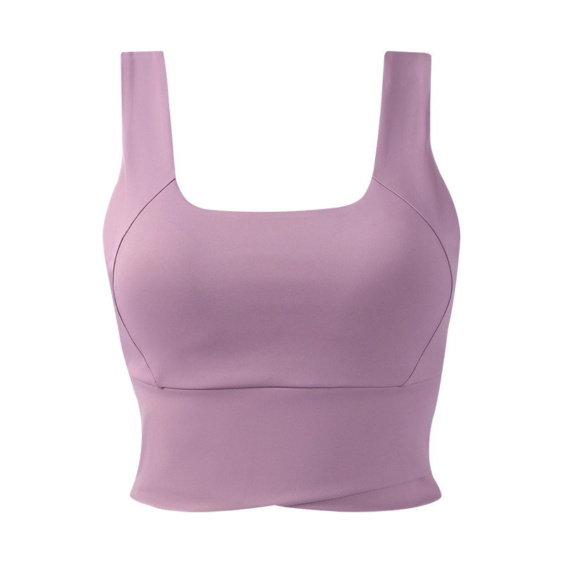 Sports shockproof vest style fixed cup yoga wear