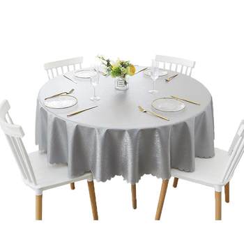 Waterproof, scald-proof, no-wash round dining table cloth Waterproof, scald-proof, no-wash round dining table cloth