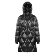 (Govan black gold goose down jacket) Queen 4 0 eight-lattice outdoor down jacket womens short winter cold-proof jacket