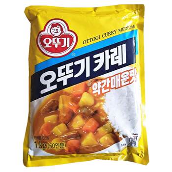 2 Bags over Korea Original Imported Ottogii Curry Powder 1000g Slightly Spicy Curry Bibimbap Seasoning