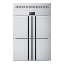 Kitchen fun four-door refrigerator commercial kitchen vertical refrigeration freezer stainless steel fresh-keeping six-door 4-door freezer