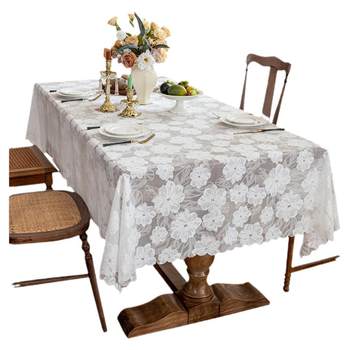 French hollow lace tablecloth coffee table cloth light luxury high-end camping cover cloth atmosphere shooting arrangement photography 25 French hollow lace tablecloth coffee table cloth light luxury high-end camping cover cloth atmosphere shooting arrangement photography 25