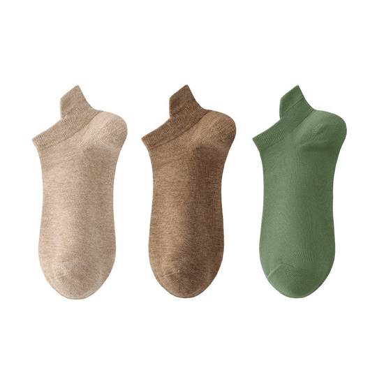 猫人袜子男款夏季男士短袜薄款纯棉吸汗抗菌运动透气不掉跟船袜