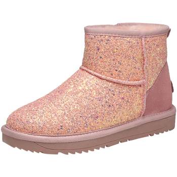 Winter sequined velvet warm and waterproof snow cotton shoes
