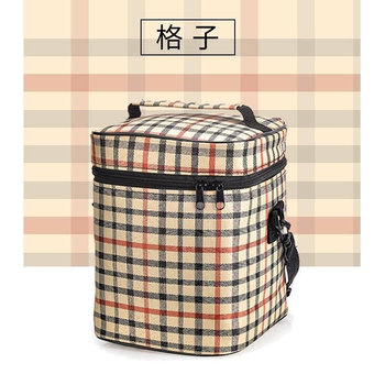 Insulated Lunch box bag thickened round rectangular lunch box a packaging insulated bucket bag insulated sleeve hand-held warm