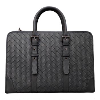New style genuine leather woven handbag casual