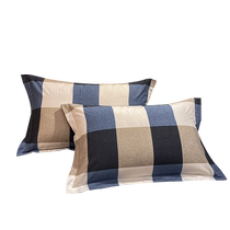 MUJI pure cotton brushed pillowcases a pair of household single thickened cotton pillowcases pillow core liner covers for men