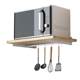 Punch-free kitchen storage rack partition