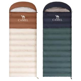 骆驼户外睡袋大人成人秋冬加厚款保暖防寒露营隔脏室内旅行睡袋