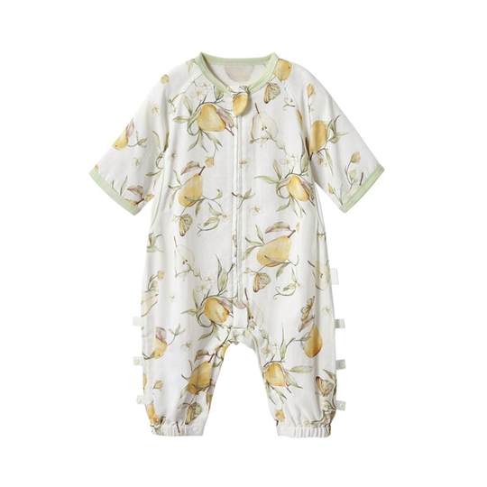 Manxi baby gauze three quarter sleeves split leg sleeping bag