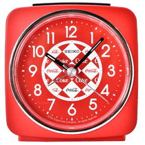 (Self-operated) SEIKO Japanese Seiko Coca-Cola co-branded silent luminous night light snooze alarm clock