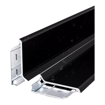 Aluminum alloy baseboard 6cm extremely narrow black 8cm metal base line buckle easy to install black corner line