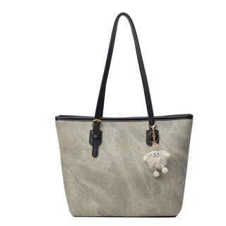 高级感时尚百搭单肩通勤包包女2025春夏新款学生上课大容量托特包