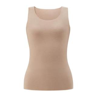 蕉内热皮501+男女士保暖背心秋衣打底外穿无袖隐形裸感保暖内衣