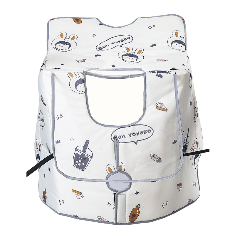 Nanda autumn and winter windshield quilt with basket for cars