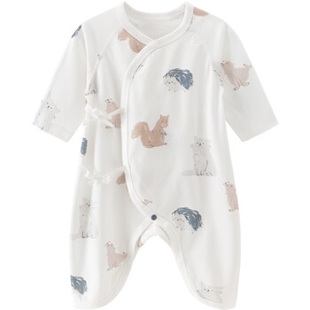 Guiqi bear newborn baby strappy three quarter sleeve butterfly clothes