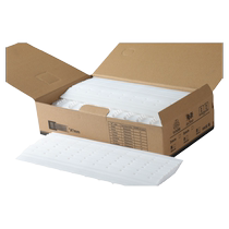 Binding strip binding machine clamp strip white plastic ten-hole clamp strip binding consumables 3-20mm white 100 pieces punch machine edge strip plastic loose-leaf 10-hole clamp strip binding strip binding clip