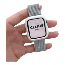 Magnetic Nice strap magnetic suction applewatch7 3 4 5 6 Generation metal strap Men and women Tide Apple Watch нержавеющая сталь Цвет винный малый