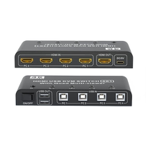 HDMI split-screen synchronization all-in-one machine four-in-eight-in-one-out KVM seamless switcher 4K screen splitter KVM computer USB keyboard and mouse synchronization all-in-one machine 4 ports 8 ports DNF game switching