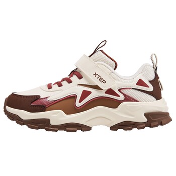 Xtep children's shoes autumn and winter new fashionable and versatile casual cotton shoes for medium and big boys and girls children's sports non-slip wear-resistant shoes