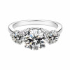 Moissanite 925 silver plated 18K gold ring customization