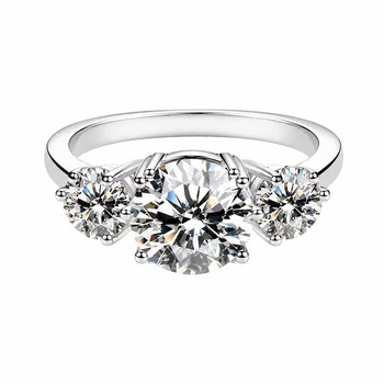 Moissanite 925 silver plated 18k gold ring customization