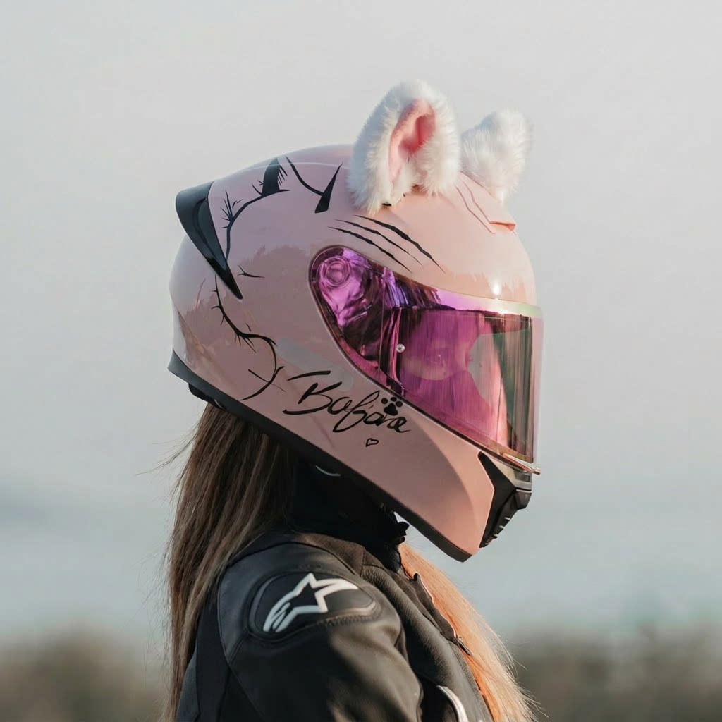 Aishi 2026 New Model Motorcycle Helmet 3C Women's Electric Vehicle Bluetooth Cute Summer Full-Face Helmet for All Seasons