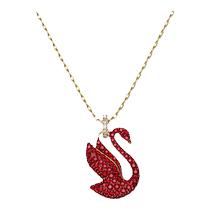 Schwaroshige SWAN SWAN Red Swan Necklace Transshipment Woman Lock Bone Chain Jewellery Pendentif Light Extravagant