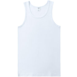 Summer American 260g heavyweight color cotton fine thread vest sports fitness versatile slim sleeveless T-shirt trendy