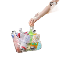Portable foldable water basin outdoor washbasin travel transparent picnic fruit basket water storage bucket 1557W