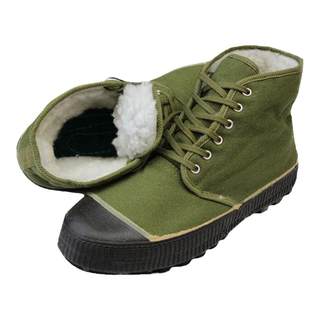 3537解放鞋加绒冬季防滑保暖高帮冷库胶鞋男女棉鞋工地干活黄球鞋