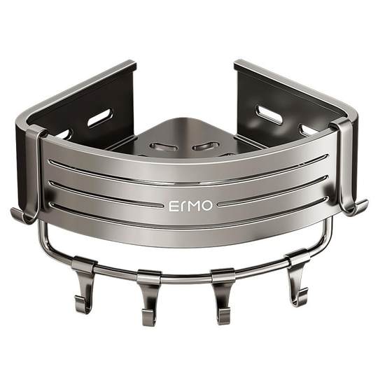 Punch-free space aluminum bathroom rack