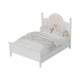 Horse chestnut solid wood simple style shell decorated children's bed