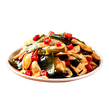 Chen abing kelp knotted crispy bamboo shoots and wakame ready-to-eat spicy snacks in small packages casual snacks and salads in bags