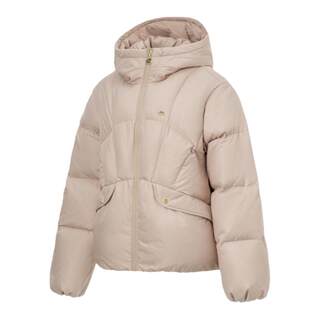 Li ning authentic women's hot pot down series solid color warm sports down jacket aymt110