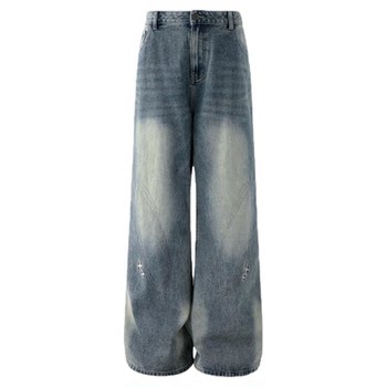 Bjhg jeans retro ແບບຊະຊາຍຂອງຜູ້ຊາຍພາກຮຽນ spring ວ່າງໃຫມ່ຂອງກາງເກງອາເມລິກາຊັກແບບສະບາຍສໍາລັບແມ່ຍິງ