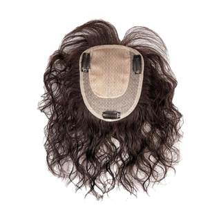 Cover gray hair and thin hair, add flowers and branches on top of head