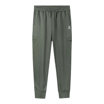 Camel Fitness Velvet Sports Pants Mens 2024 Autumn and Winter Warm Leg Knitted Loose Running Casual Sweatpants