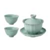 Ru Kiln Sancai Covered Bowl Set Jingdezhen Household Tea Making