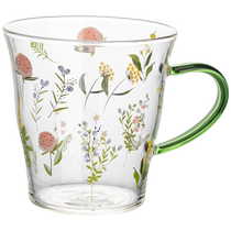 Modern housewife Xiaozhi Nettle glass female high-looking drinking cup household high borosilicate tea cup 2024 new cup