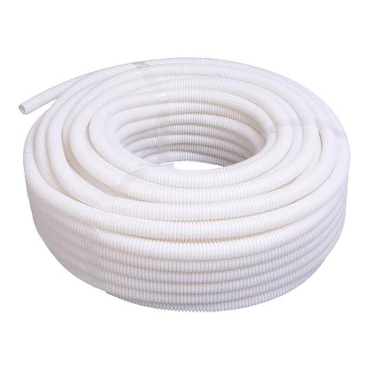 白色PE塑料波纹管通信工程加厚软管电线缆穿线蛇皮管保护套可开口