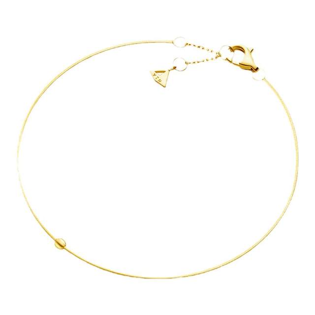 YIN hidden a trace of gold thread extremely thin bracelet 18k gold women
