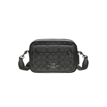 (Self-operated) Hong Kong direct mail COACH mens PVC leather shoulder crossbody bag