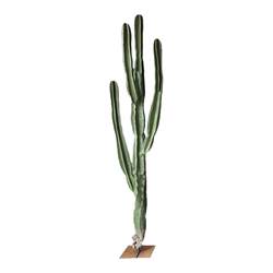 Artificial Cactus Green Plant Potted Decoration for Shopping Mall Store Window Display, Floor-Standing Fake Plant, Measuring Stick Cactus Landscaping
