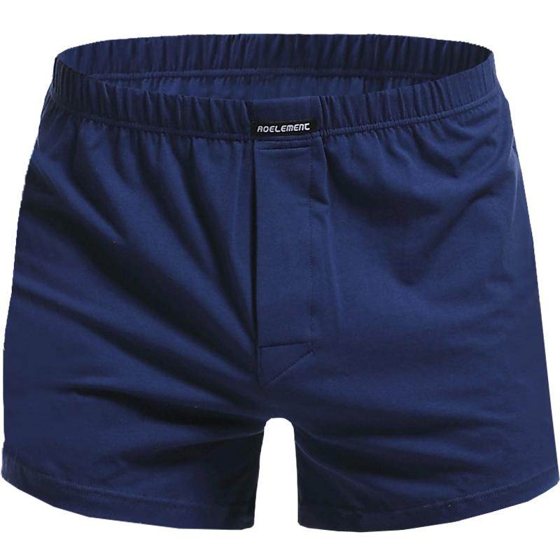 3条装棉宽松男士内裤透气家居短裤平角裤舒适宽松家居睡裤阿罗裤